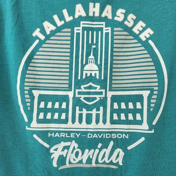 Harley Davidson Tallahassee Florida T Shirt Womens Medium Soft Comfy - Picture 9 of 9